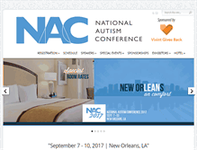 Tablet Screenshot of nac.nationalautismassociation.org